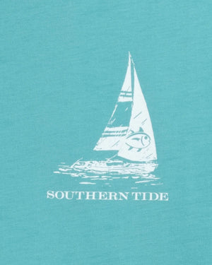 SOUTHERN TIDE Men's Tees Southern Tide Set Sail Tri Short Sleeve T-Shirt || David's Clothing