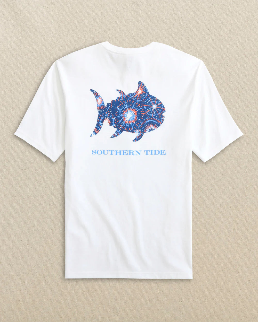 SOUTHERN TIDE Men's Tees Southern Tide Skipjack Fill Fireworks Short Sleeve T-Shirt