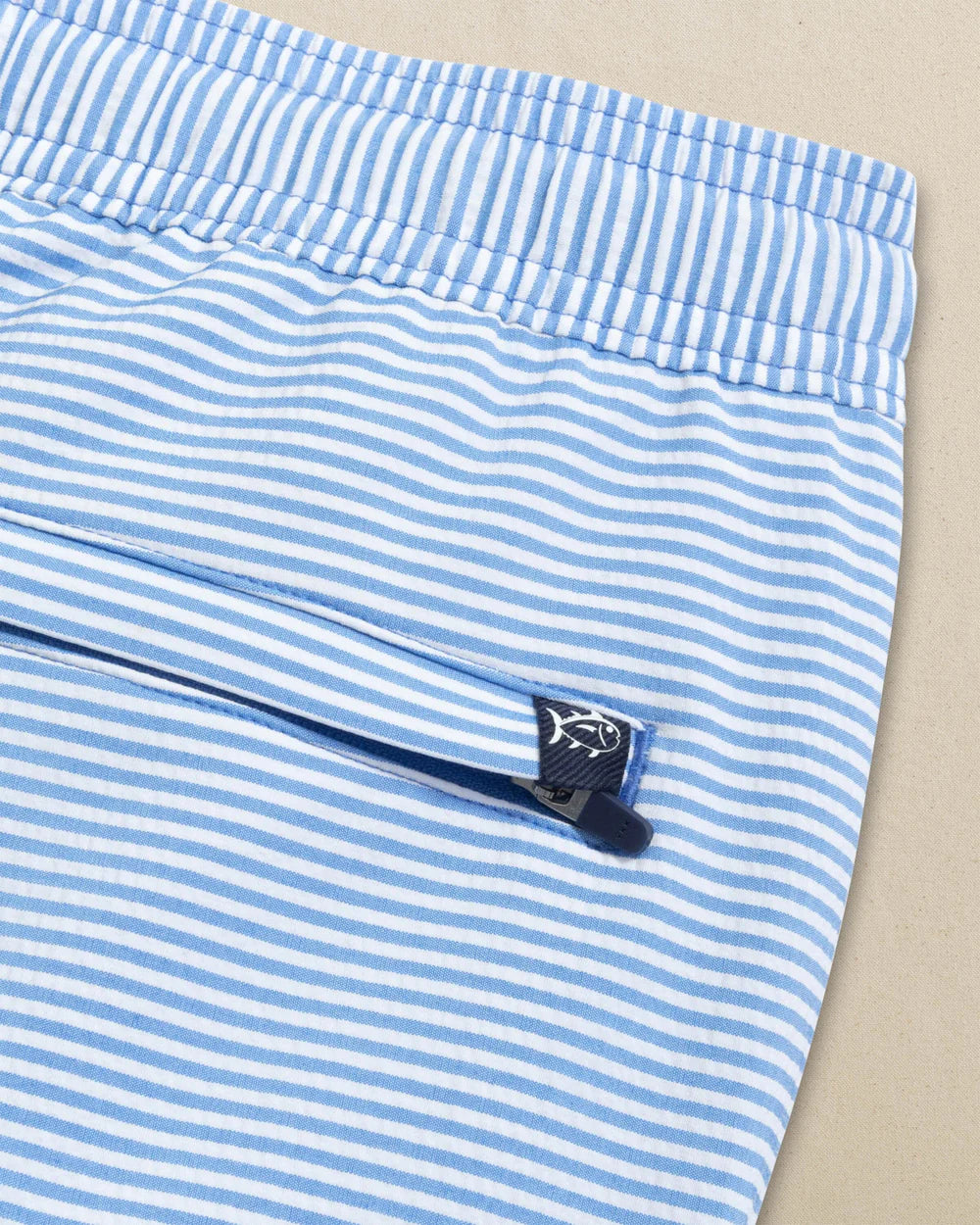 SOUTHERN TIDE Mens Shorts Southern Tide Seersucker Stripe Maritime Swim Trunk