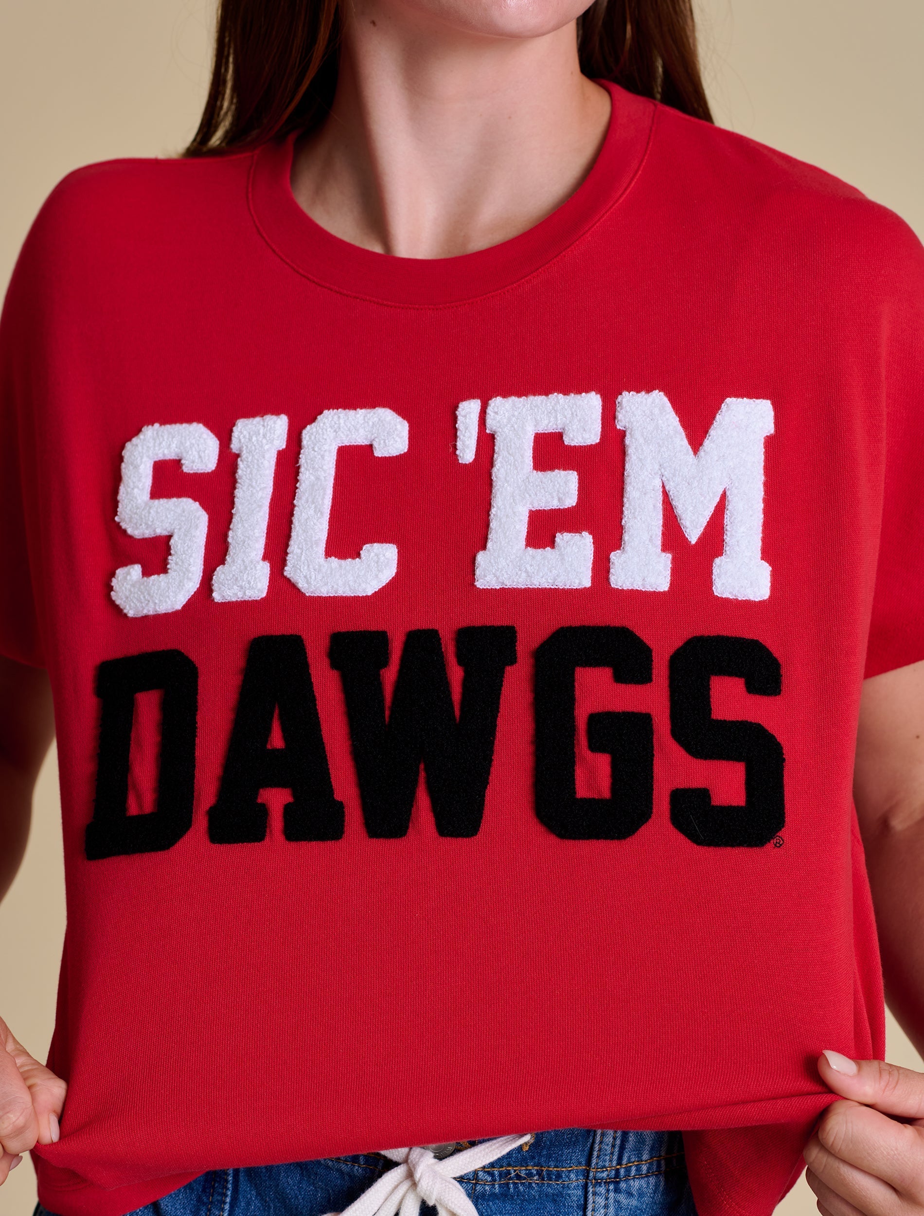 STEWART SIMMONS Women's Top Stewart Simmons The Boxy Chenille Shirt - Georgia || David's Clothing