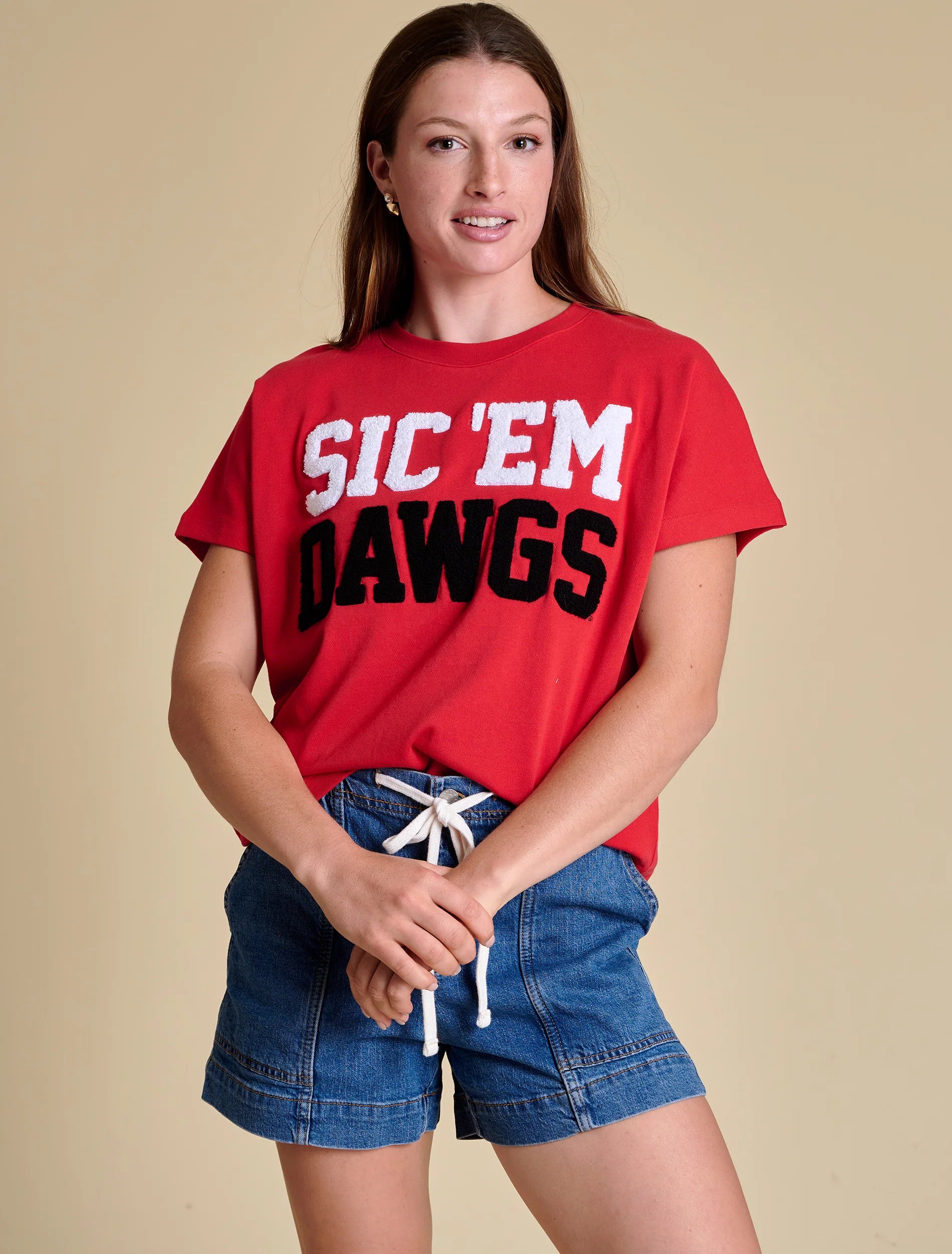 STEWART SIMMONS Women's Top Stewart Simmons The Boxy Chenille Shirt - Georgia || David's Clothing