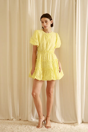 STORIA Women's Dresses Monochromatic Crimple A Line Mini Dress || David's Clothing