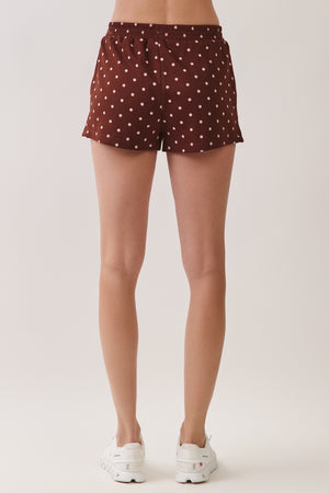 TCEC Women's Shorts Polka Dot Elastic Waistband Athletic Shorts
