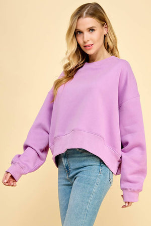 TCEC Women's Sweaters Dropped Shoulder Sweatshirt || David's Clothing