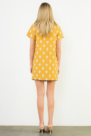 THML Women's Dresses Short Sleeve Detailed Dress