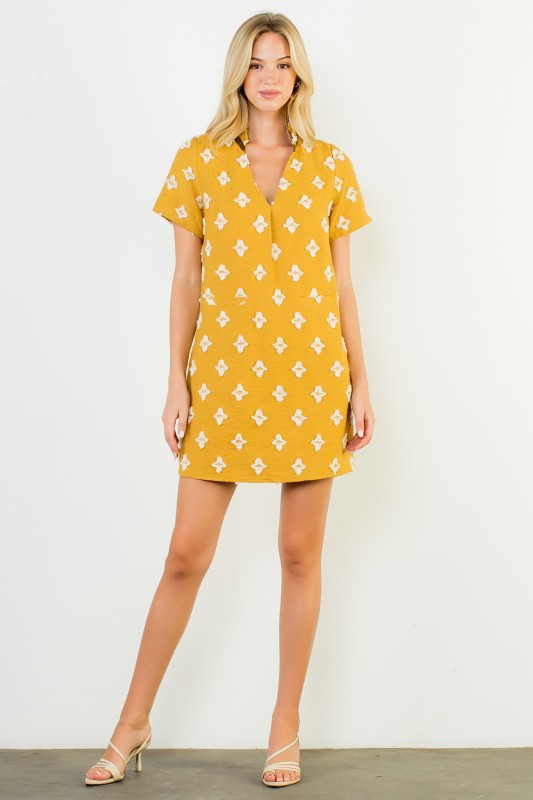 Short Sleeve Detailed Dress