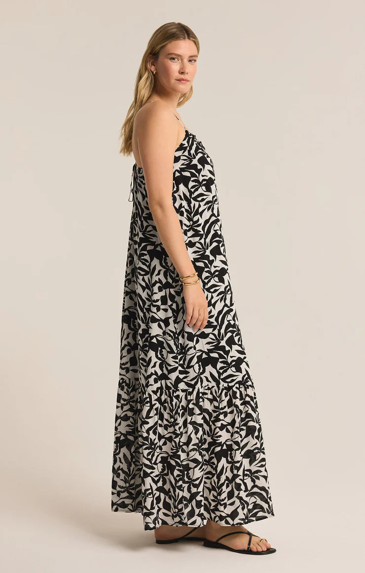 Z Supply Cocktail Hour Leaf Midi Dress || David's Clothing Z Supply Cocktail Hour Leaf Midi Dress || David's Clothing