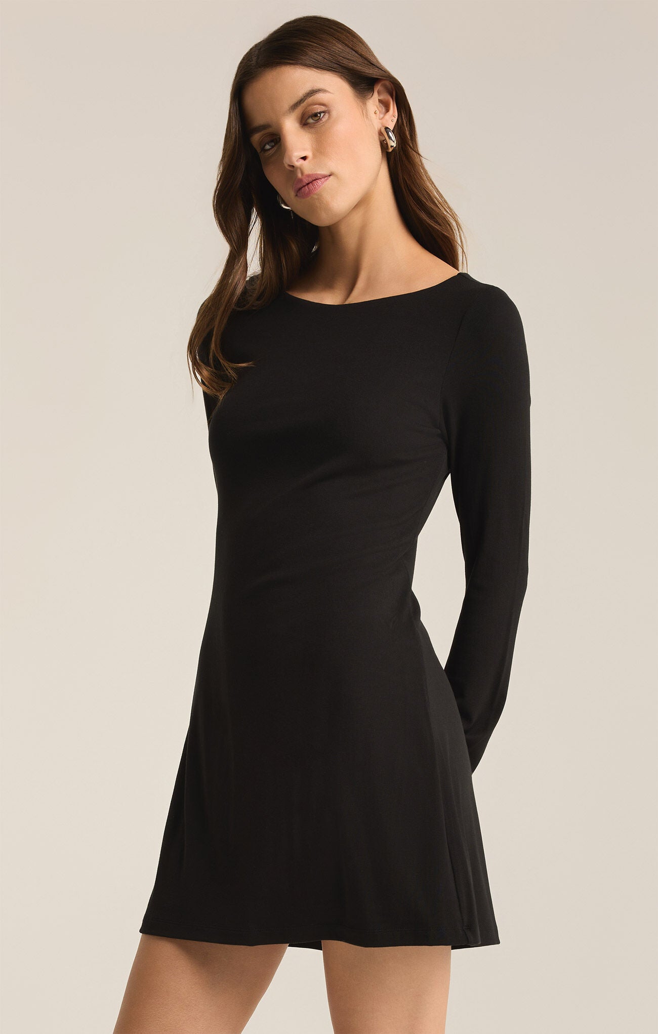Z Supply Lola Mini Dress Black Medium Z Supply Lola Mini Dress Black Medium