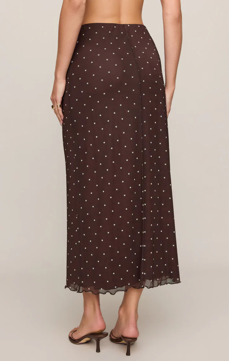 Z SUPPLY Women's Skirts Z Supply Eda Polka Dot Mesh Midi Skirt