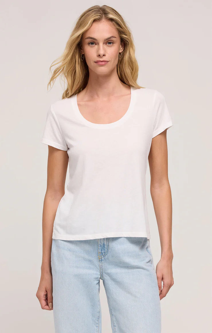 Z SUPPLY Women's Top Z Supply Anywhere Scoop Neck Tee || David's Clothing