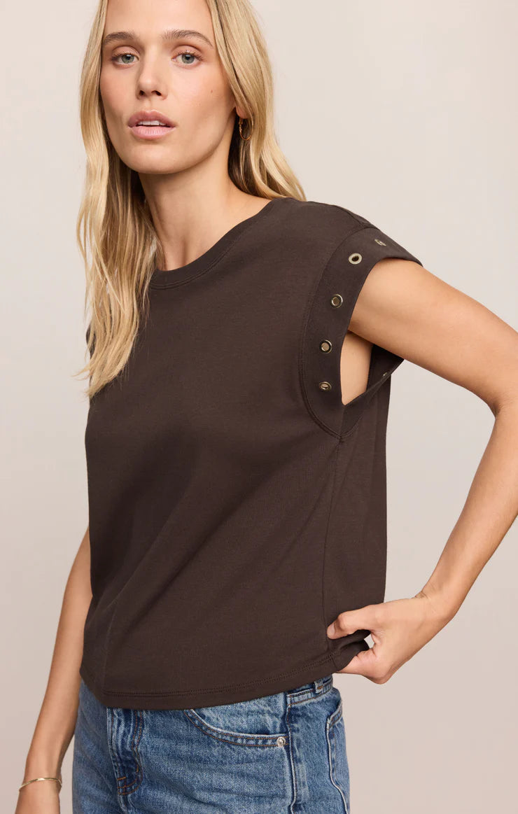 Z SUPPLY Women's Top Z Supply Camino Grommet Muscle Tee