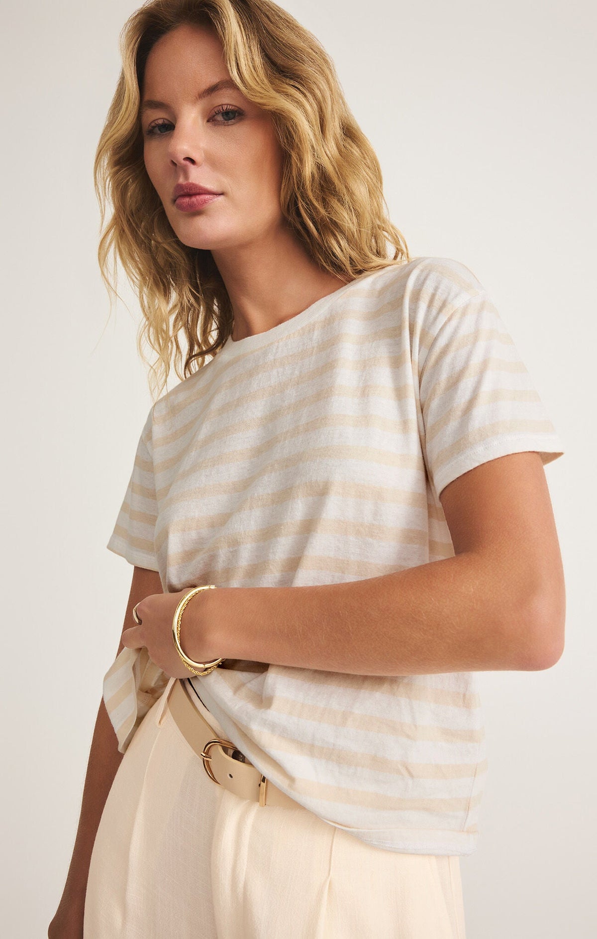 Z SUPPLY Women's Top Z Supply Go To Stripe Tee || David's Clothing