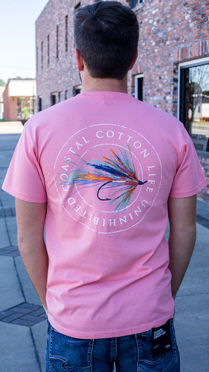 COASTAL COTTON Men's Tees WATERMELON / S Coastal Cotton Fly Tee || David's Clothing ITWAFL