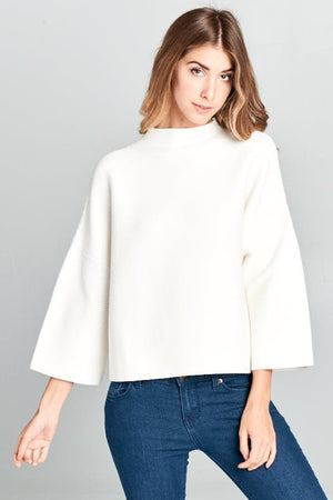 ELLISON 20-Women's Sweaters IVORY / S Not Your Casual Top || David's Clothing JT-5002
