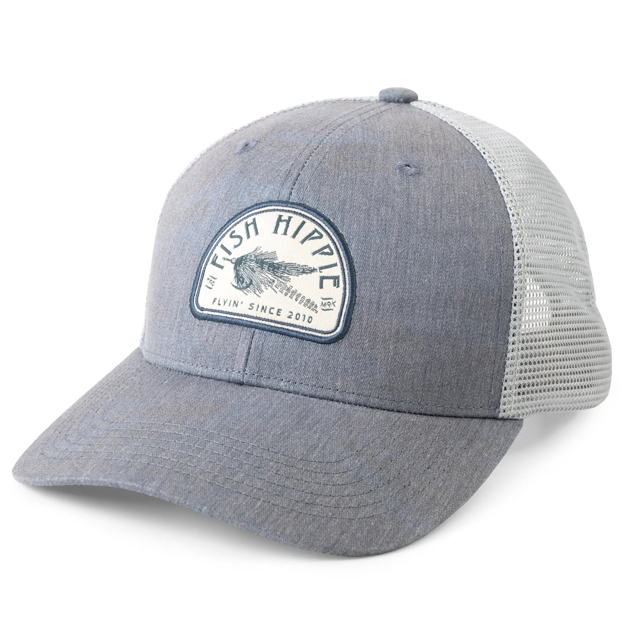 FISH HIPPIE Men's Hats NAVY CAMO Fish Hippie Flyin Trucker Hat || David's Clothing H10000418