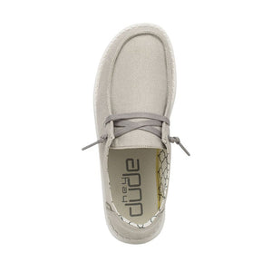 HEY DUDE Women's Shoes Hey Dude Wendy Sparkling - Pearl Grey || David's Clothing