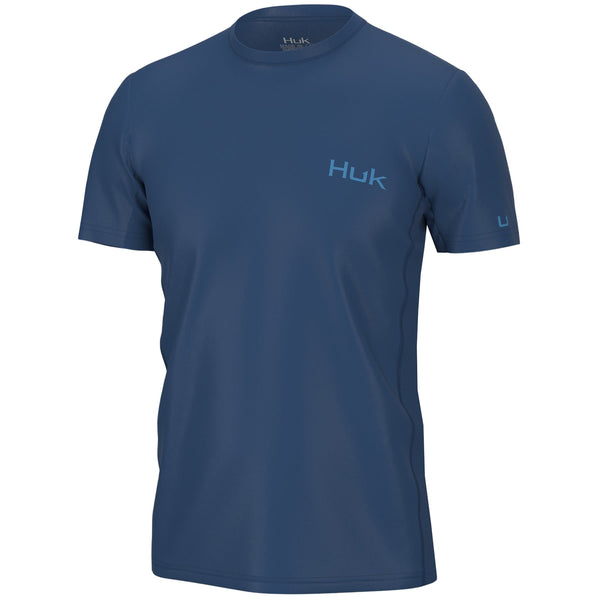 Huk Icon x Short Sleeve || David's Clothing Azure Blue / 3XL