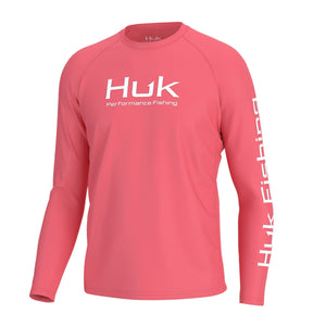 HUK FISHING Men's Tees SUNWASHED RED / M Huk Vented Pursuit || David's Clothing H1200524620