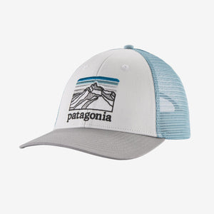 PATAGONIA Men's Hats WHITE Patagonia P-6 Logo LoPro Trucker Hat || David's Clothing 38285WHI