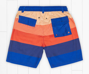 SOUTHERN MARSH COLLECTION Boy's Shorts Southern Marsh Youth Harbor Trunk - Horizon Stripe || David's Clothing
