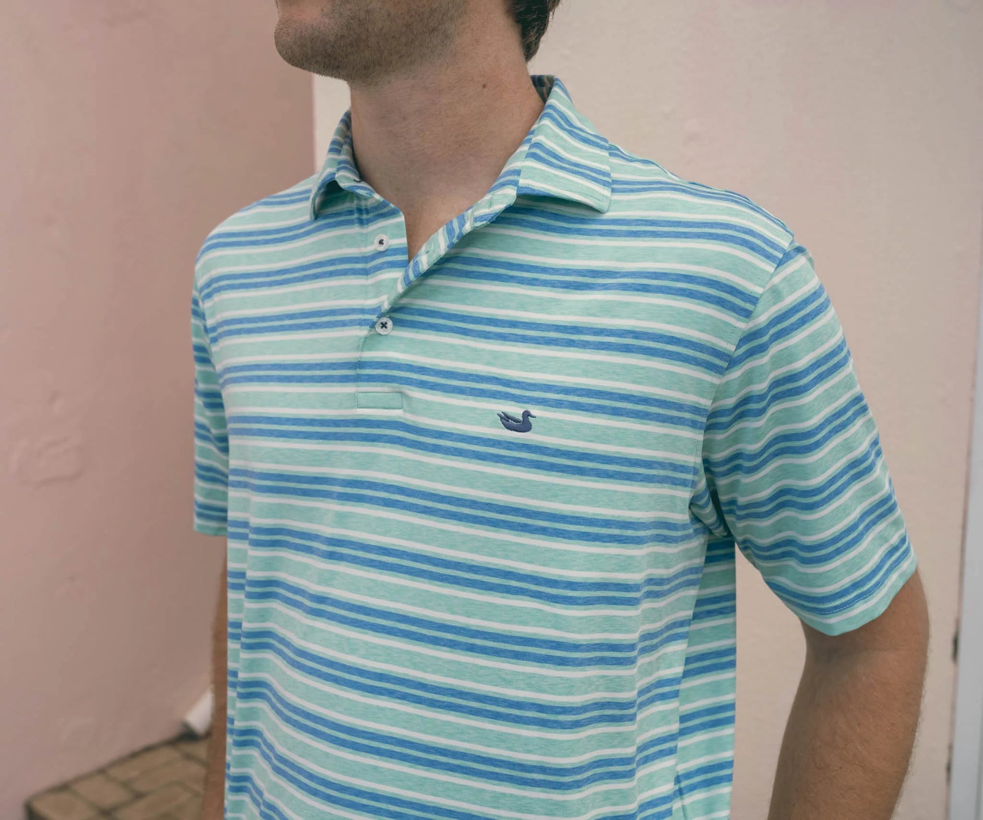 SOUTHERN MARSH COLLECTION Men's Polo MINT/LILAC / S PHVZMTLL