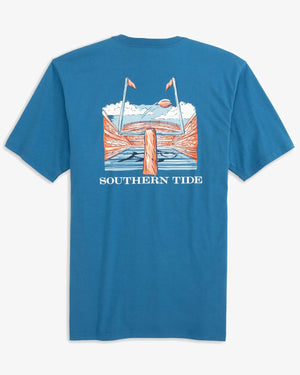 SOUTHERN TIDE Men's Tees ATLANTIC BLUE / XS Southern Tide Goal Oriented T-Shirt || David's Clothing 93851263