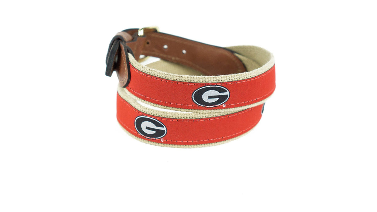 Uga Ribbons UGA Belts - University of Georgia Concho and Ribbon Belts - David's ...